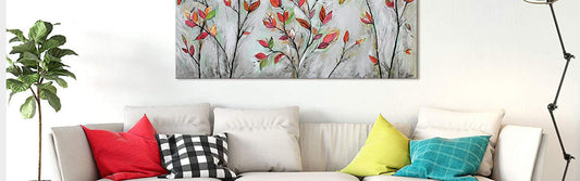 How to hang decorative paintings in the living room