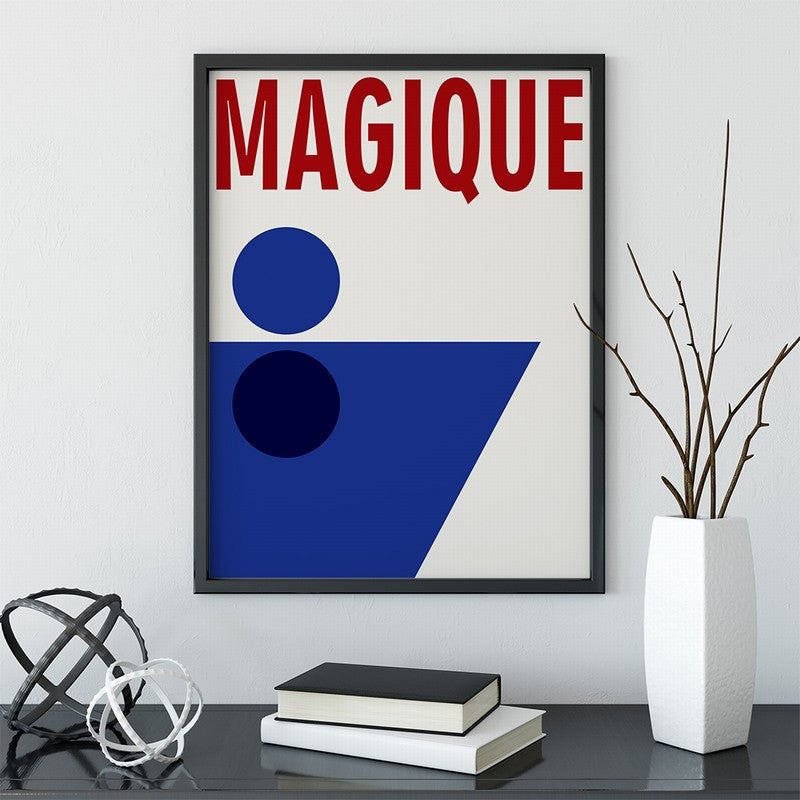 Klein Blue Abstract Canvas Print