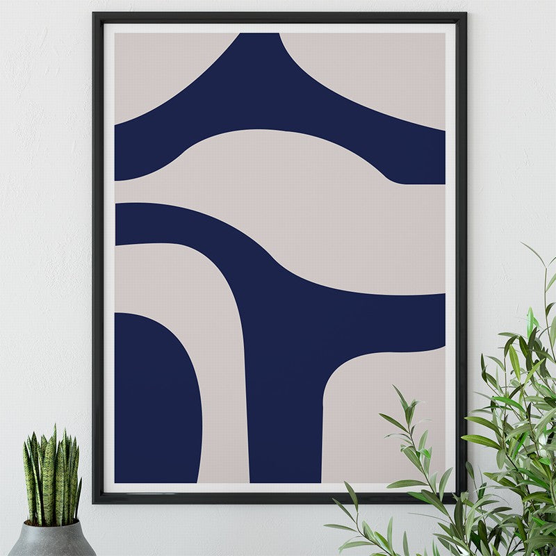 Klein Blue Artistic Canvas Piece