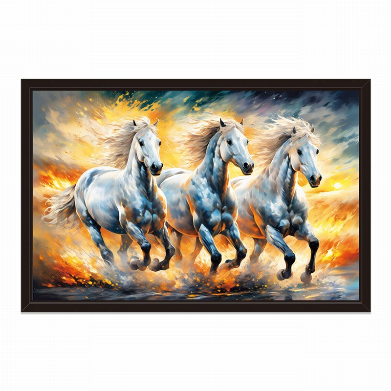 Serenity: Horse Oil Painting in Soft Tones