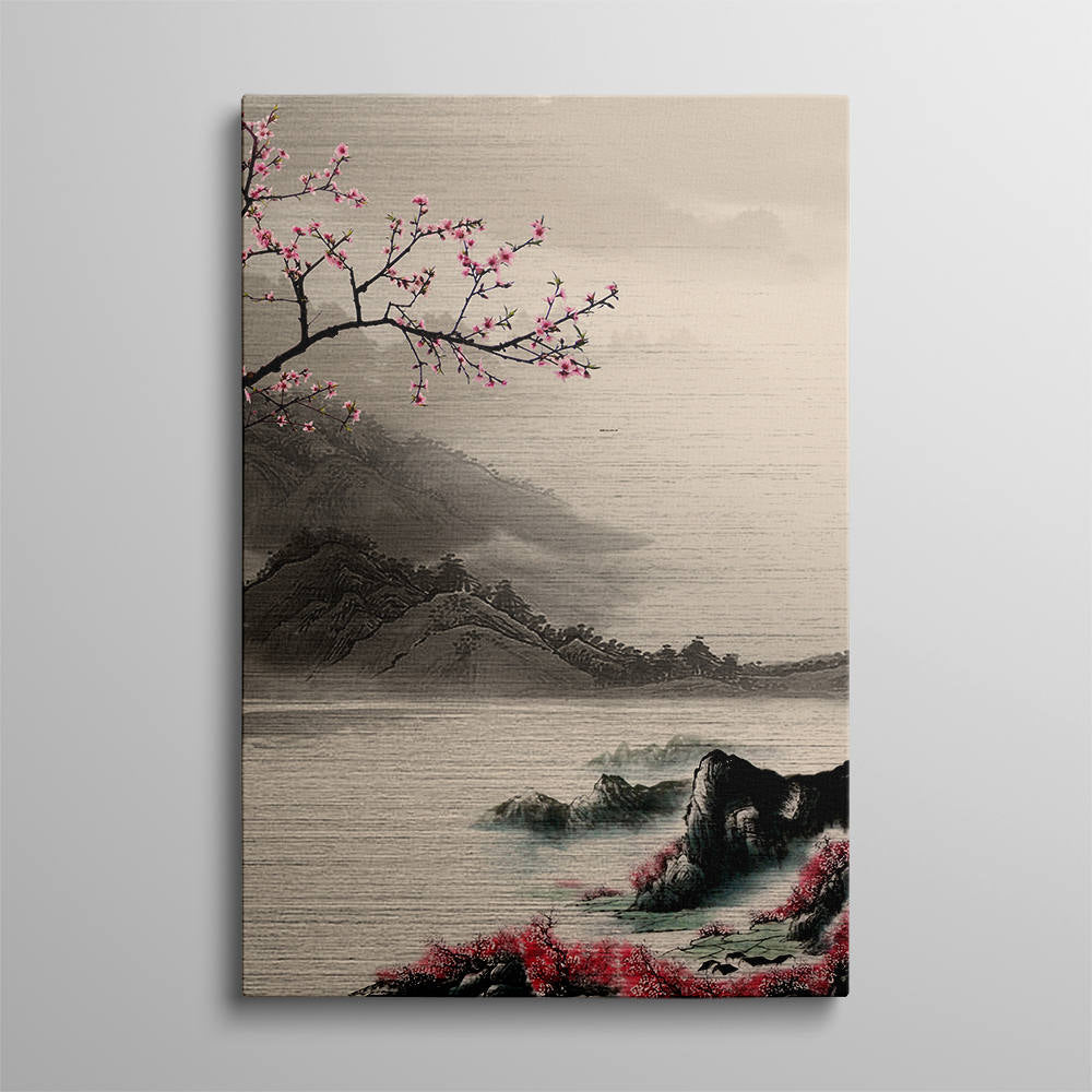 Chinese Style: Lake and Peach Blossoms