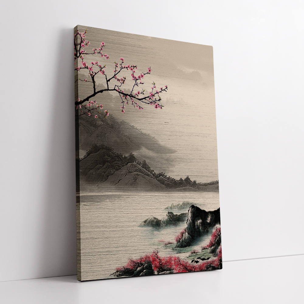 Chinese Style: Lake and Peach Blossoms
