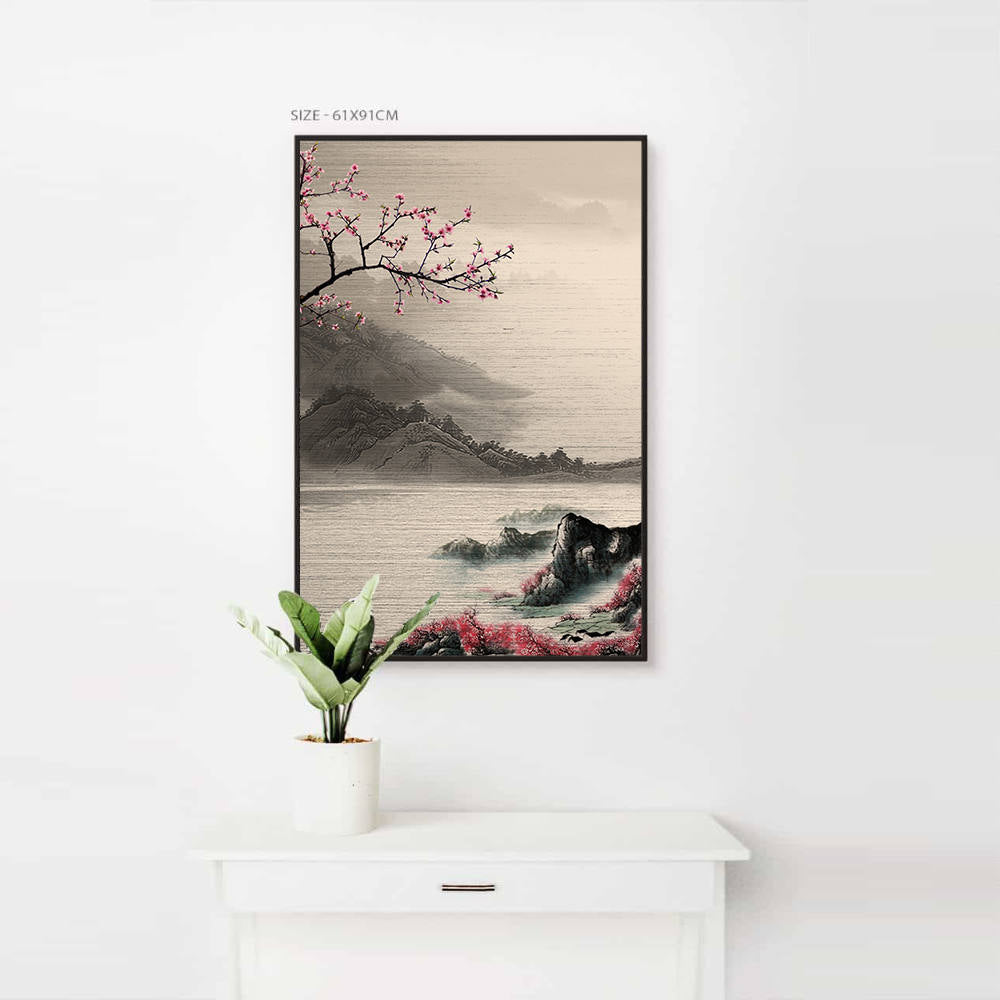 Chinese Style: Lake and Peach Blossoms