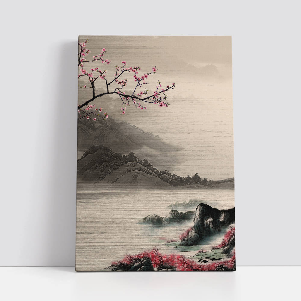 Chinese Style: Lake and Peach Blossoms