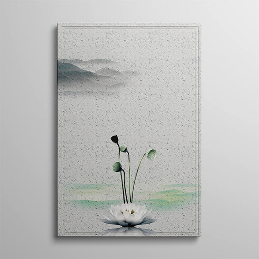 Chinese Style: Lotus Blossoms Art Piece