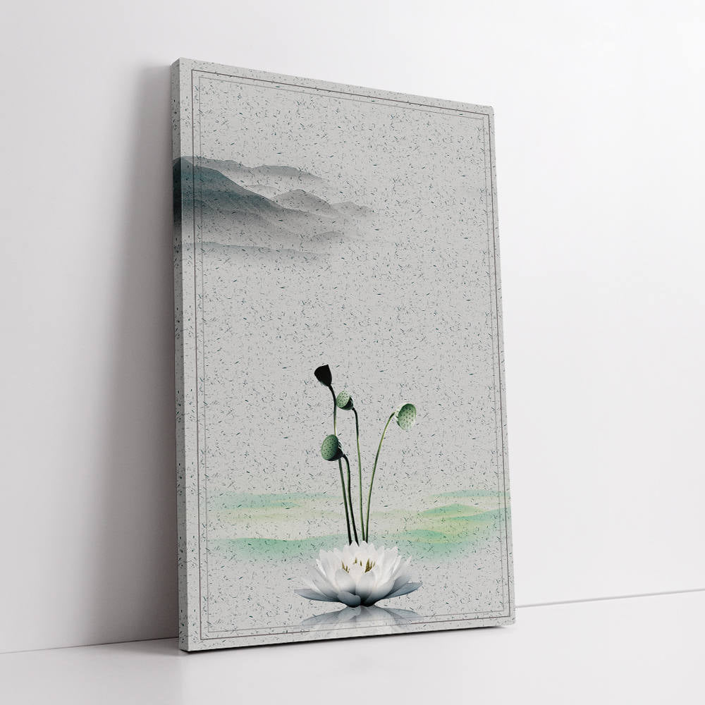 Chinese Style: Lotus Blossoms Art Piece