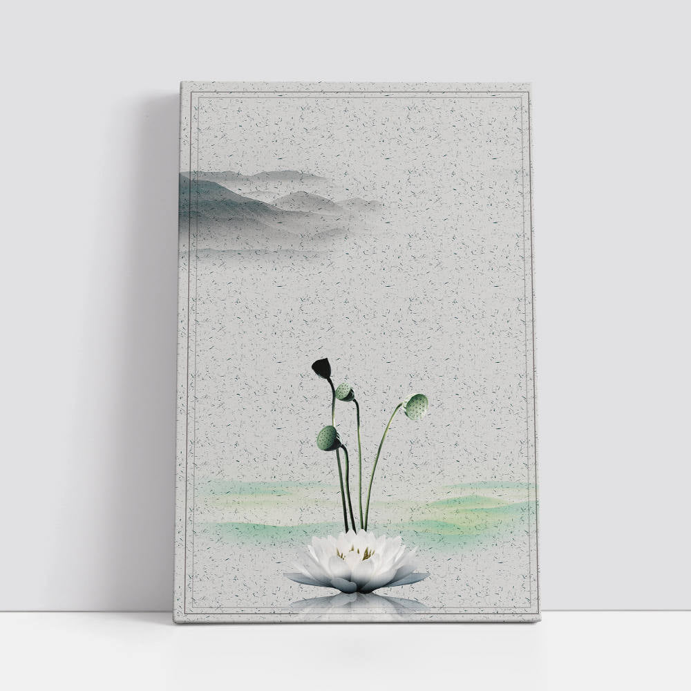 Chinese Style: Lotus Blossoms Art Piece