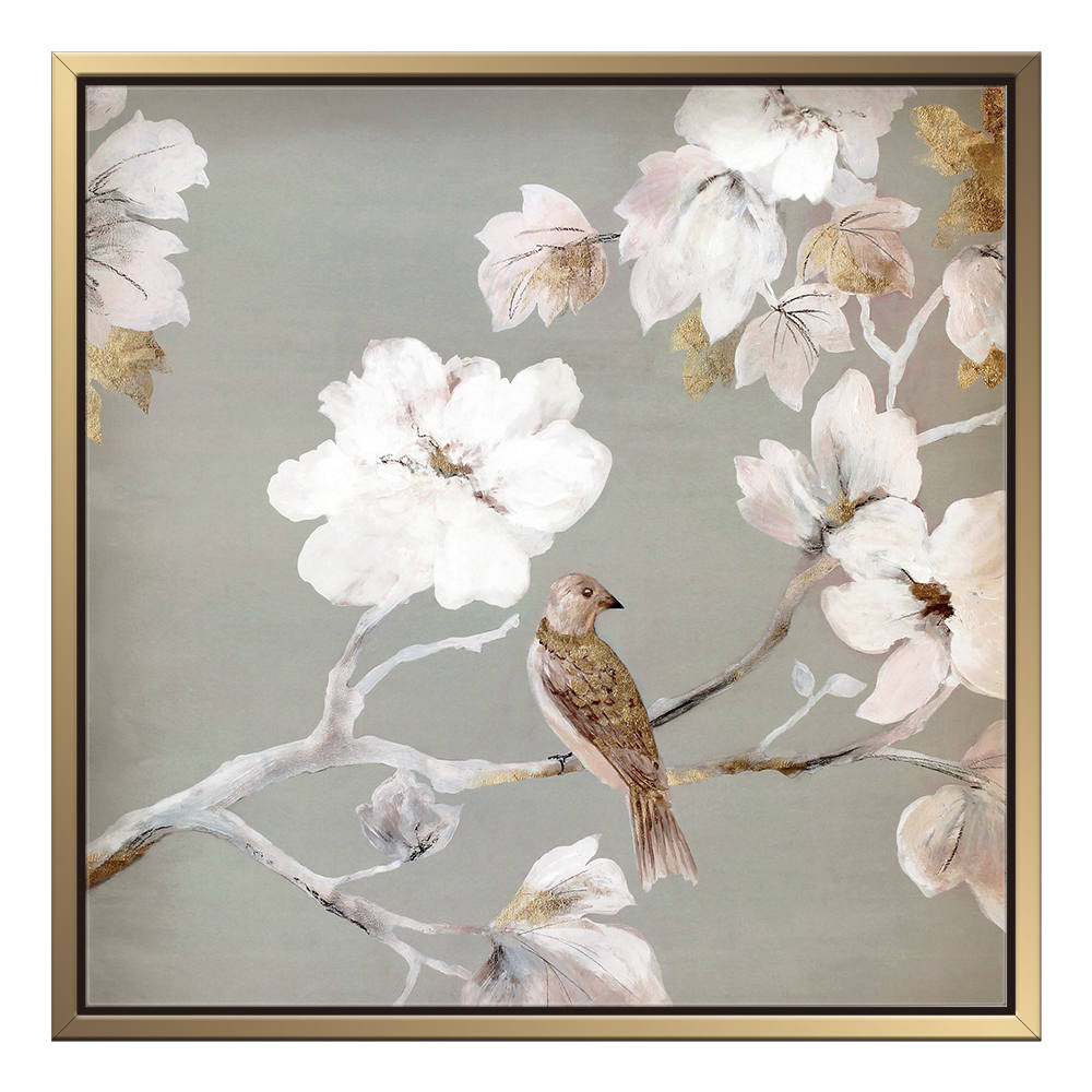 Chinese Style: Floral and Avian Artistic Depiction