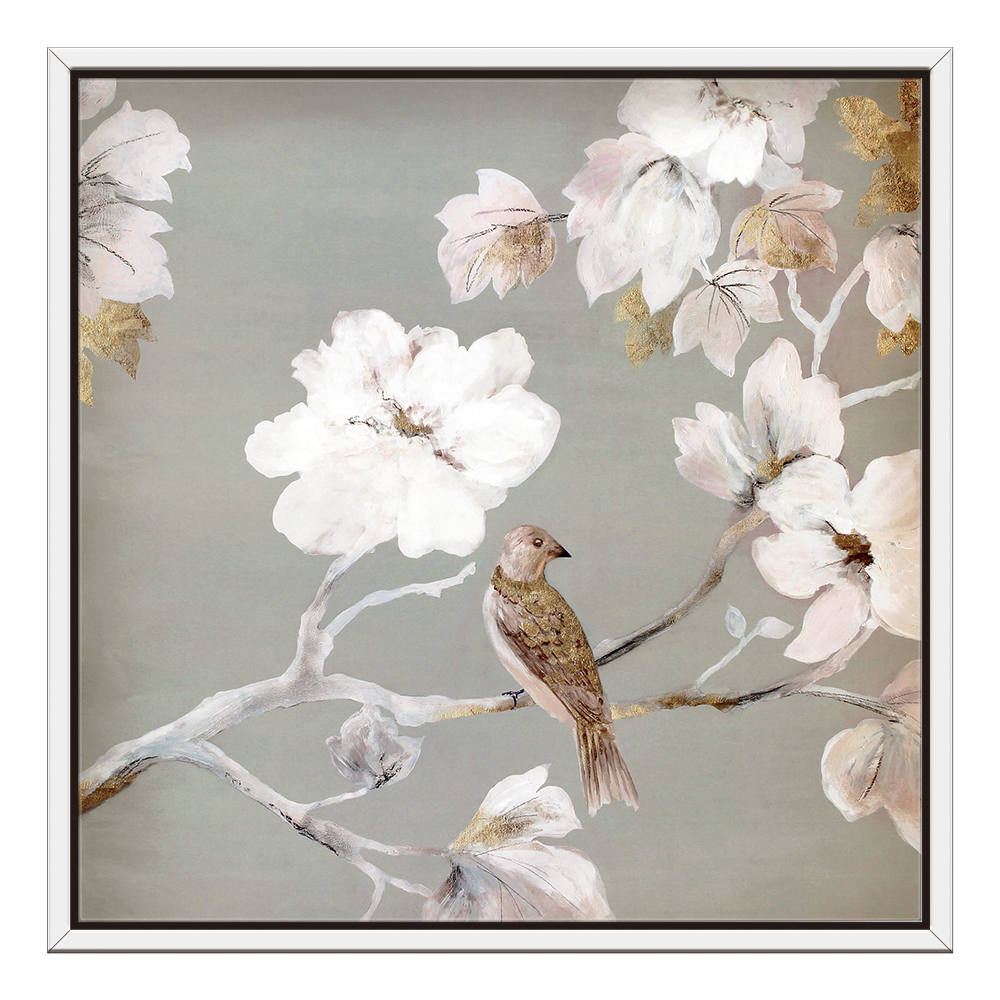 Chinese Style: Floral and Avian Artistic Depiction