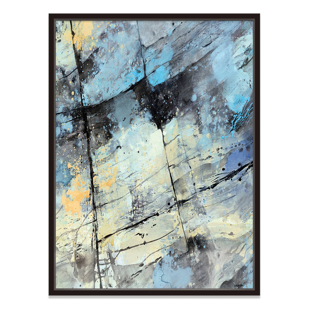 Green and Grey Abstract Art Piece