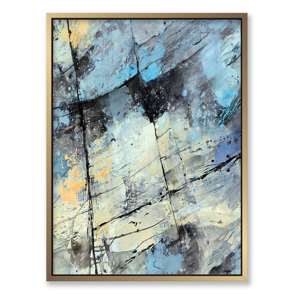 Green and Grey Abstract Art Piece