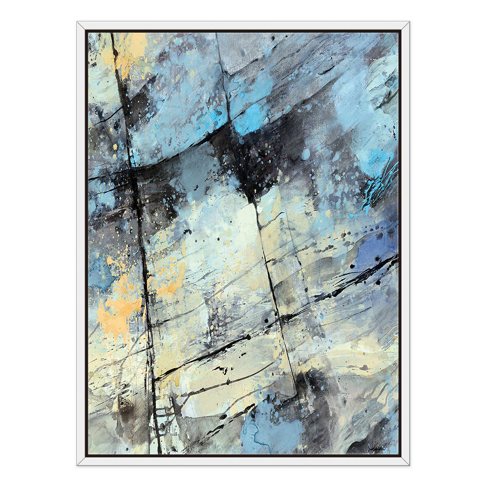 Green and Grey Abstract Art Piece