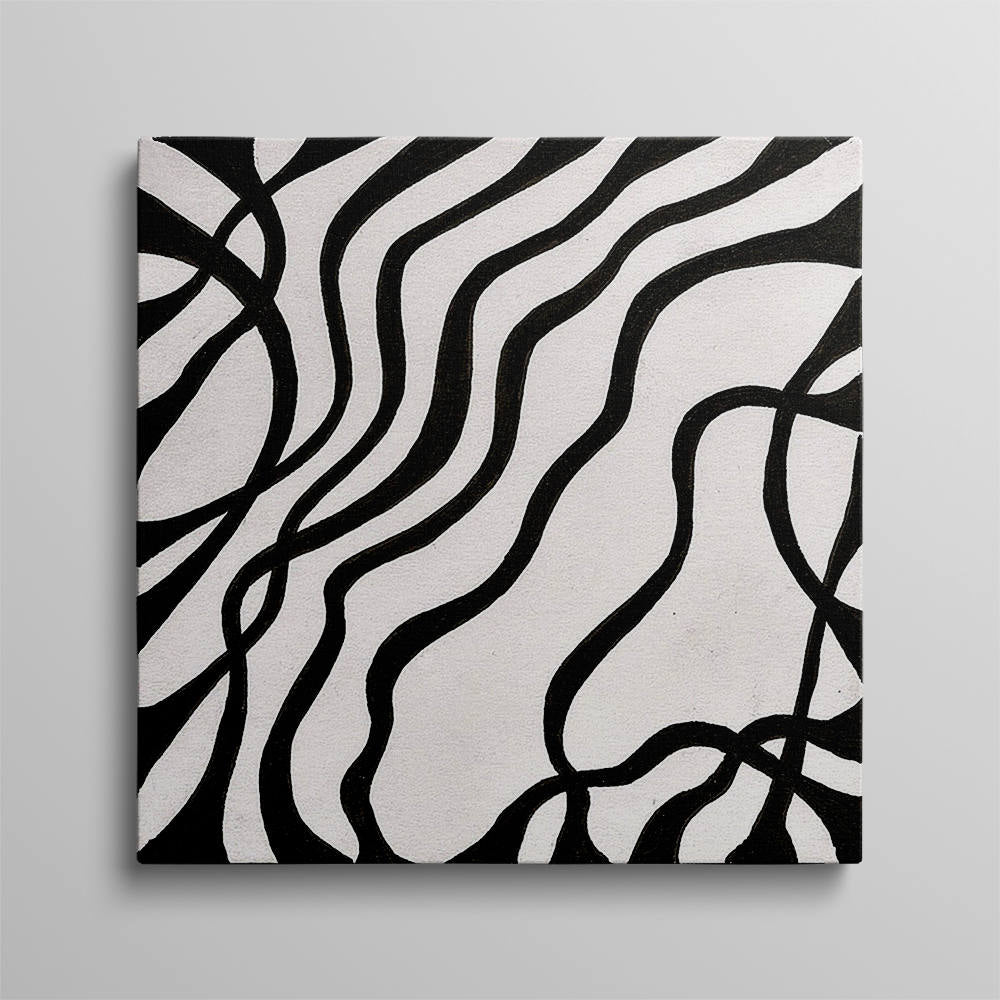 Elegance in Striped Illusion Wall Art