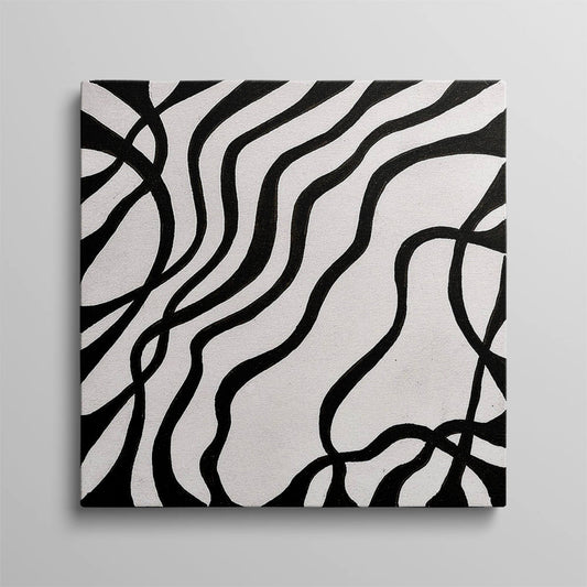 Elegance in Striped Illusion Wall Art
