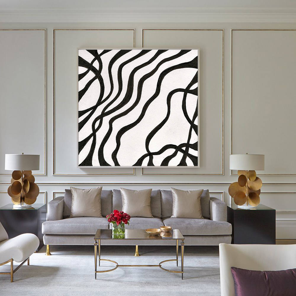 Elegance in Striped Illusion Wall Art