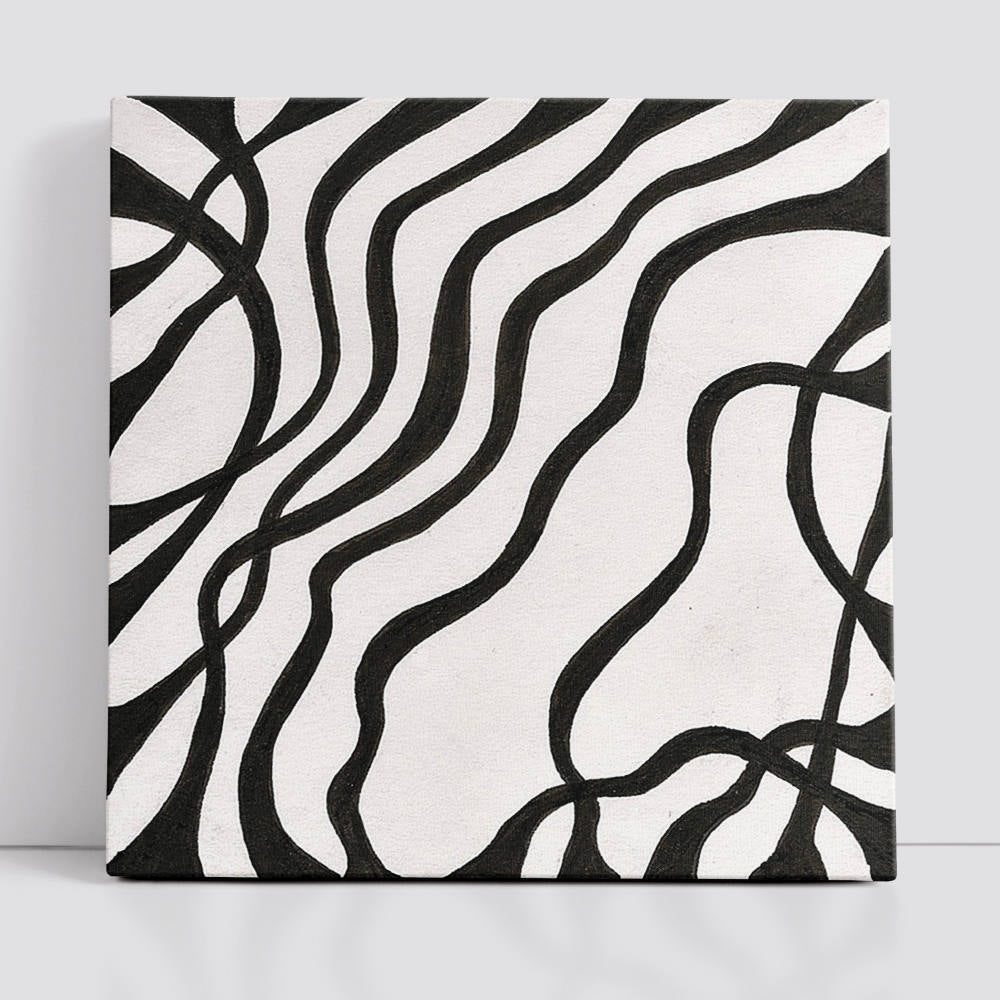 Elegance in Striped Illusion Wall Art
