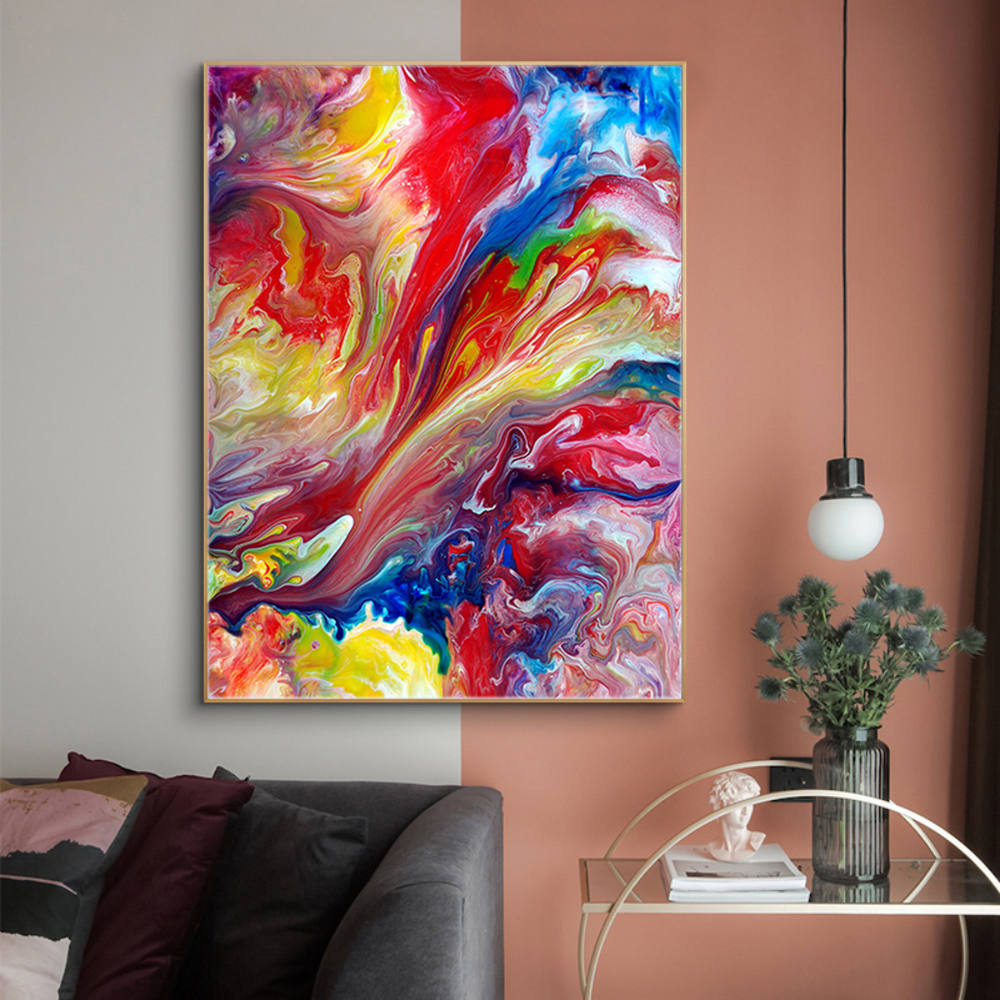 Melody of Abstract Colors Oil Painting