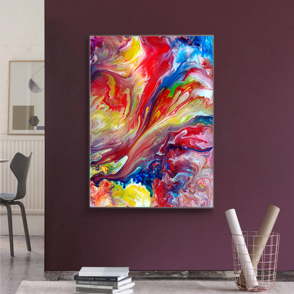 Melody of Abstract Colors Oil Painting