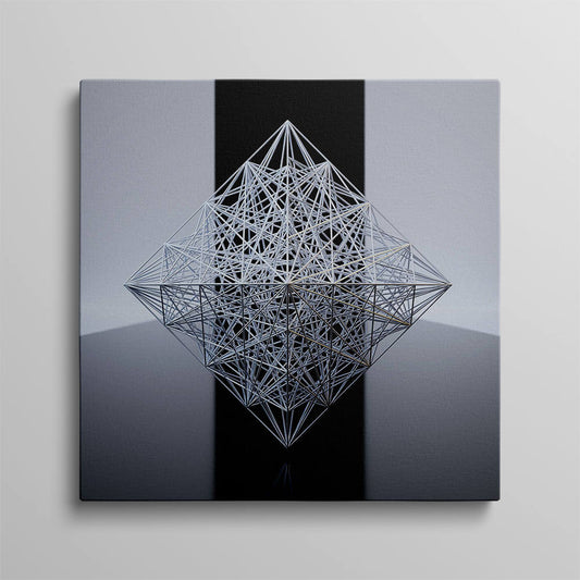 Shadows Within Geometric Boundaries Canvas