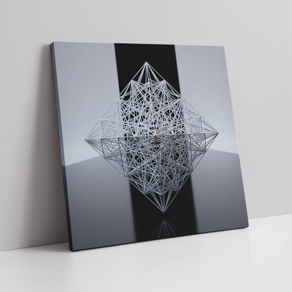 Shadows Within Geometric Boundaries Canvas