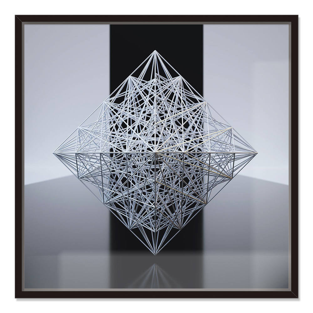 Shadows Within Geometric Boundaries Canvas