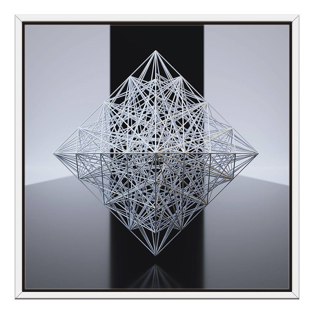 Shadows Within Geometric Boundaries Canvas