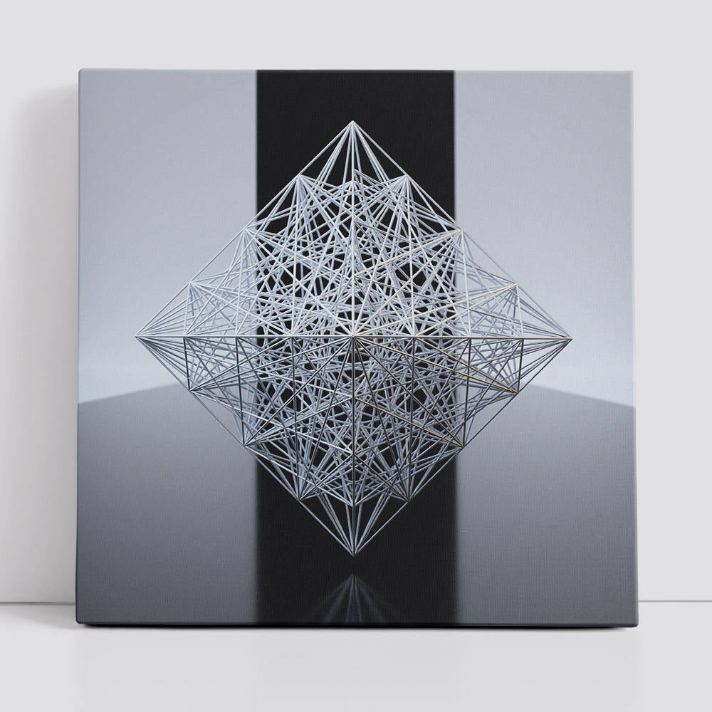Shadows Within Geometric Boundaries Canvas