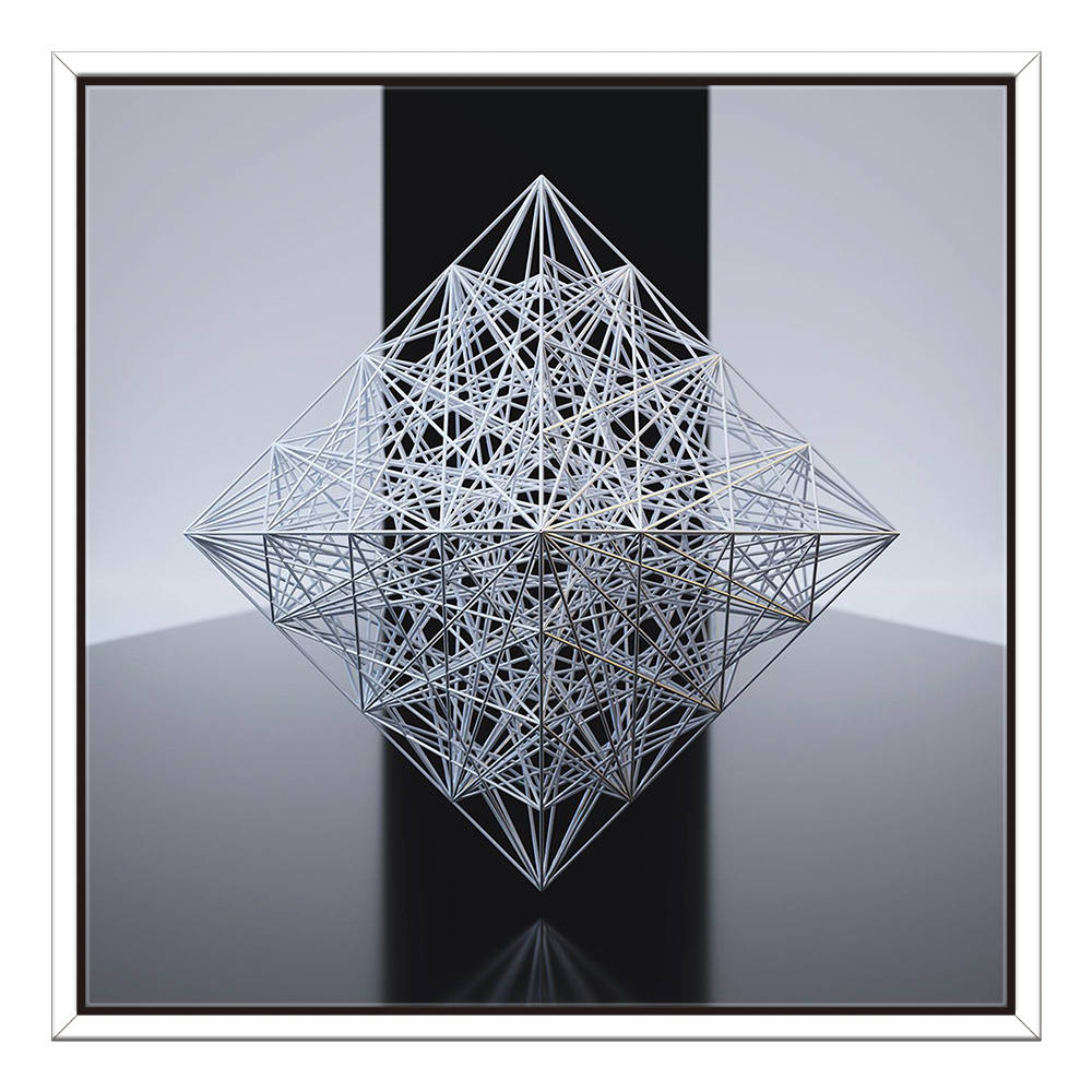 Shadows Within Geometric Boundaries Canvas