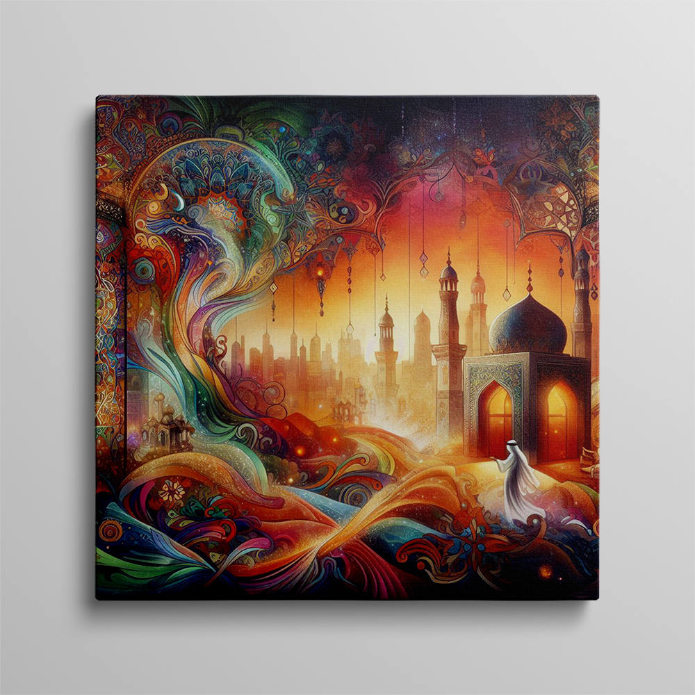 Ethereal Dreamscape of Infinite Layers Canvas