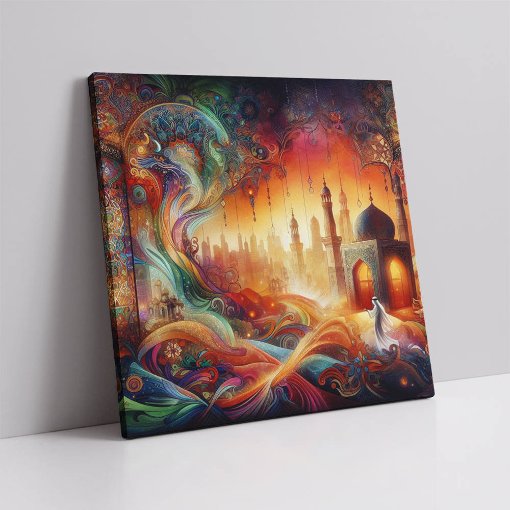 Ethereal Dreamscape of Infinite Layers Canvas