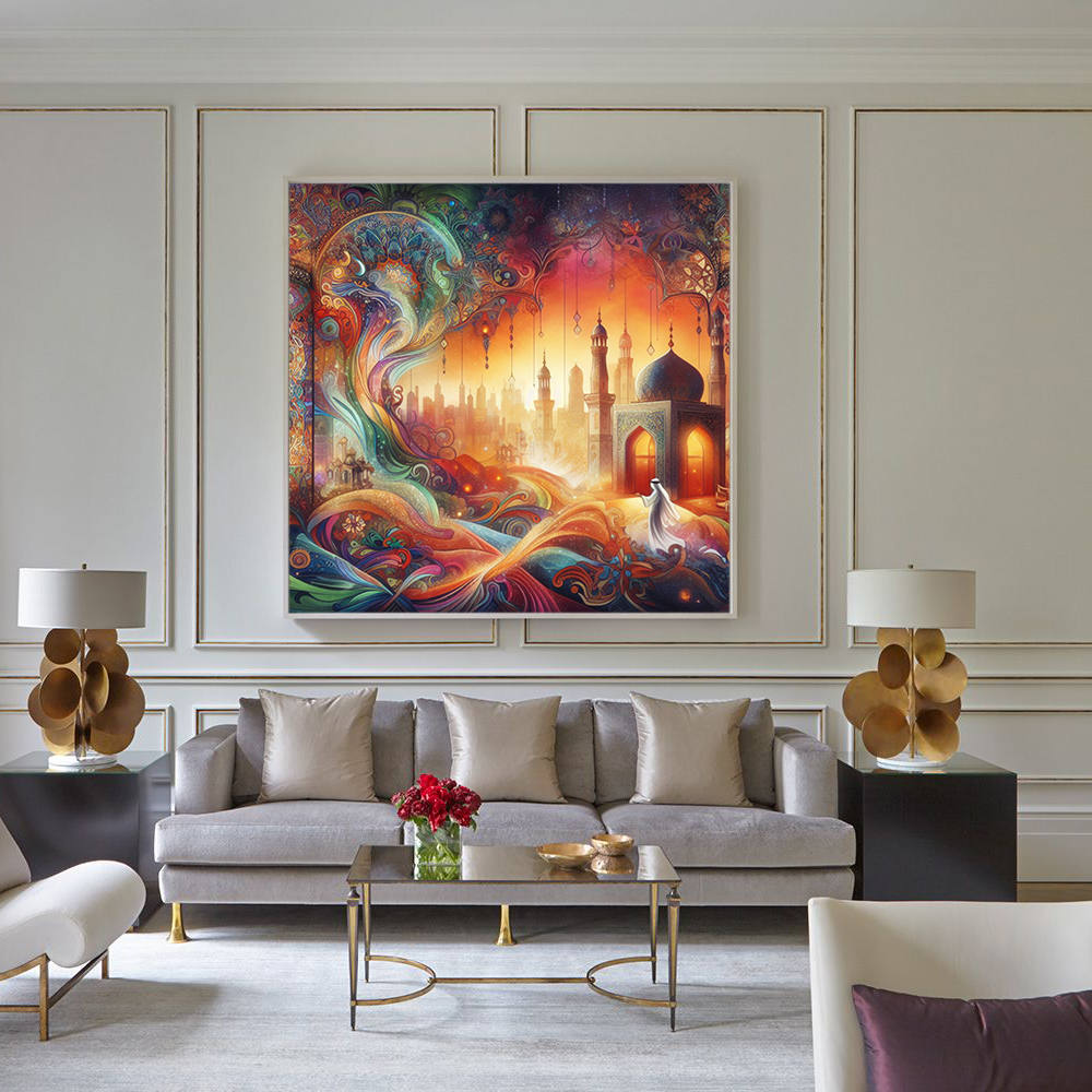 Ethereal Dreamscape of Infinite Layers Canvas