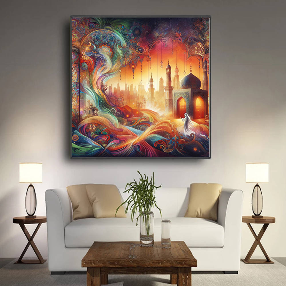 Ethereal Dreamscape of Infinite Layers Canvas