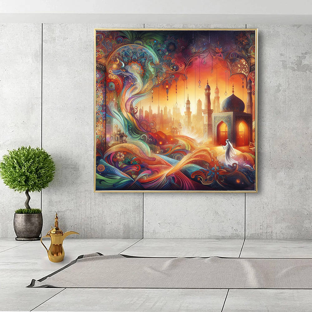 Ethereal Dreamscape of Infinite Layers Canvas