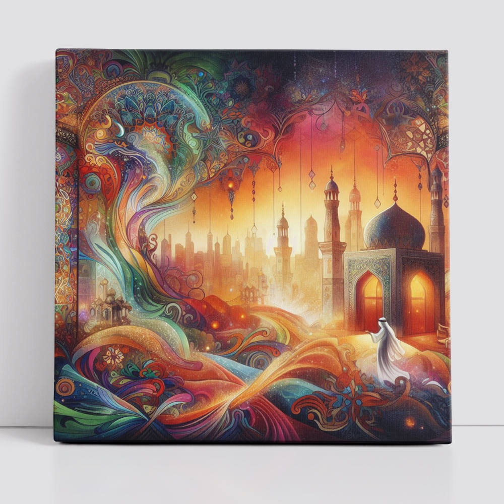 Ethereal Dreamscape of Infinite Layers Canvas