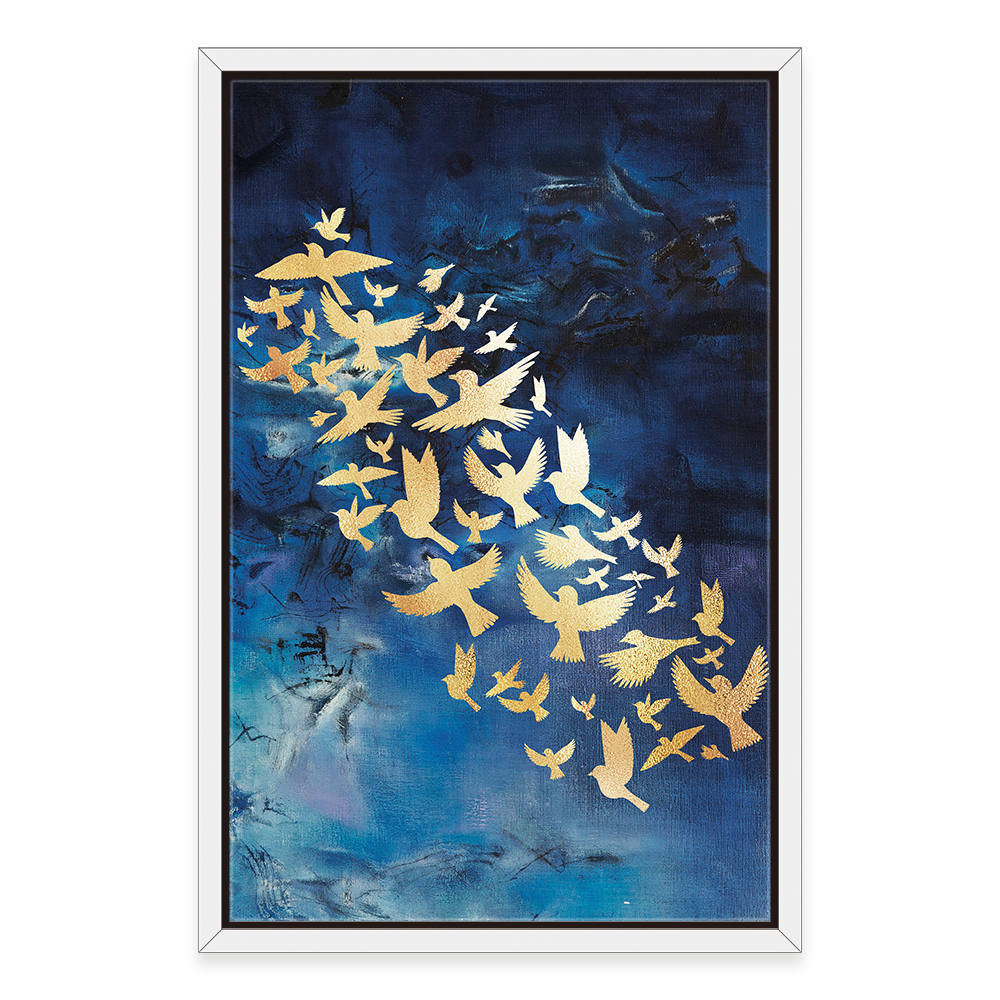 Azure Depths, Golden Wings Canvas