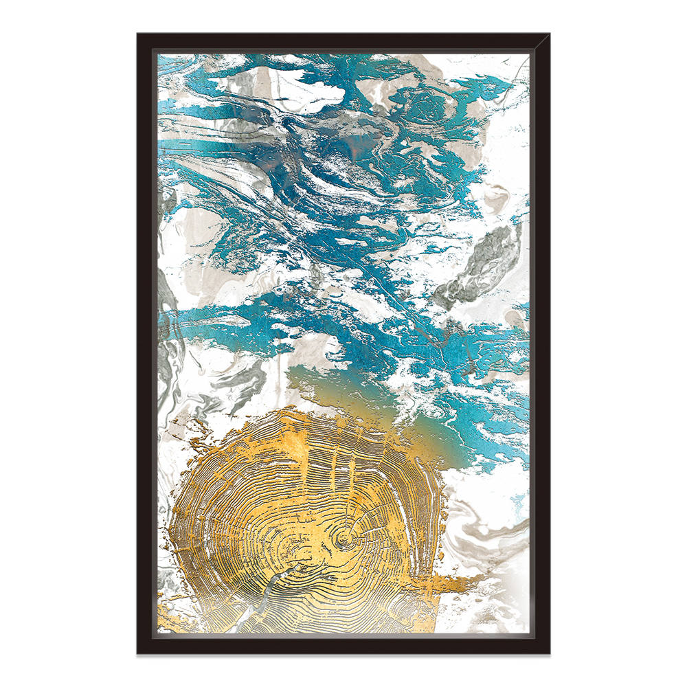 Golden Hues Meet Azure Canvas