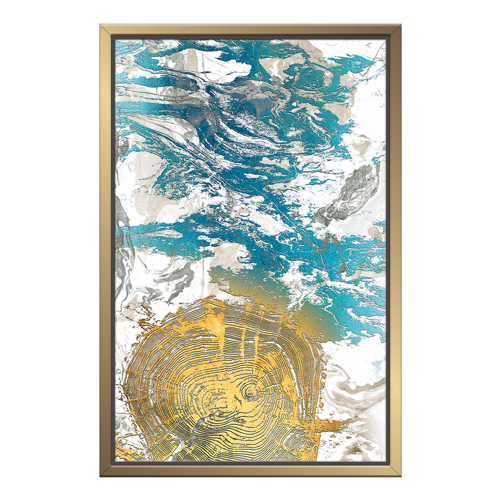 Golden Hues Meet Azure Canvas