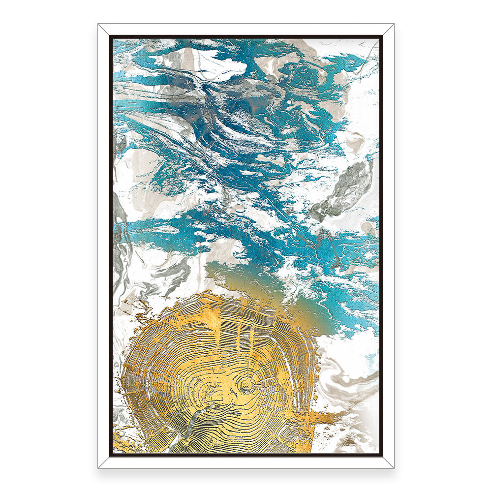 Golden Hues Meet Azure Canvas