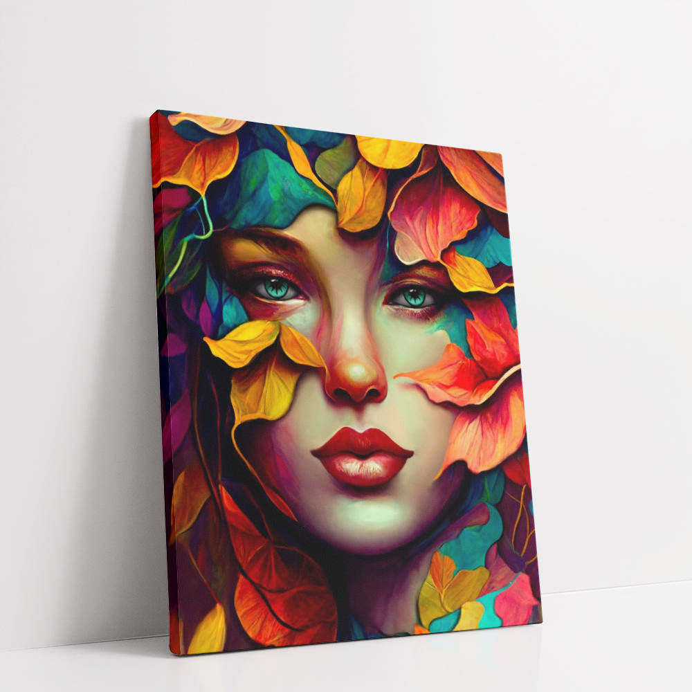 Petal Portraits: Beauty Intertwined Canvas