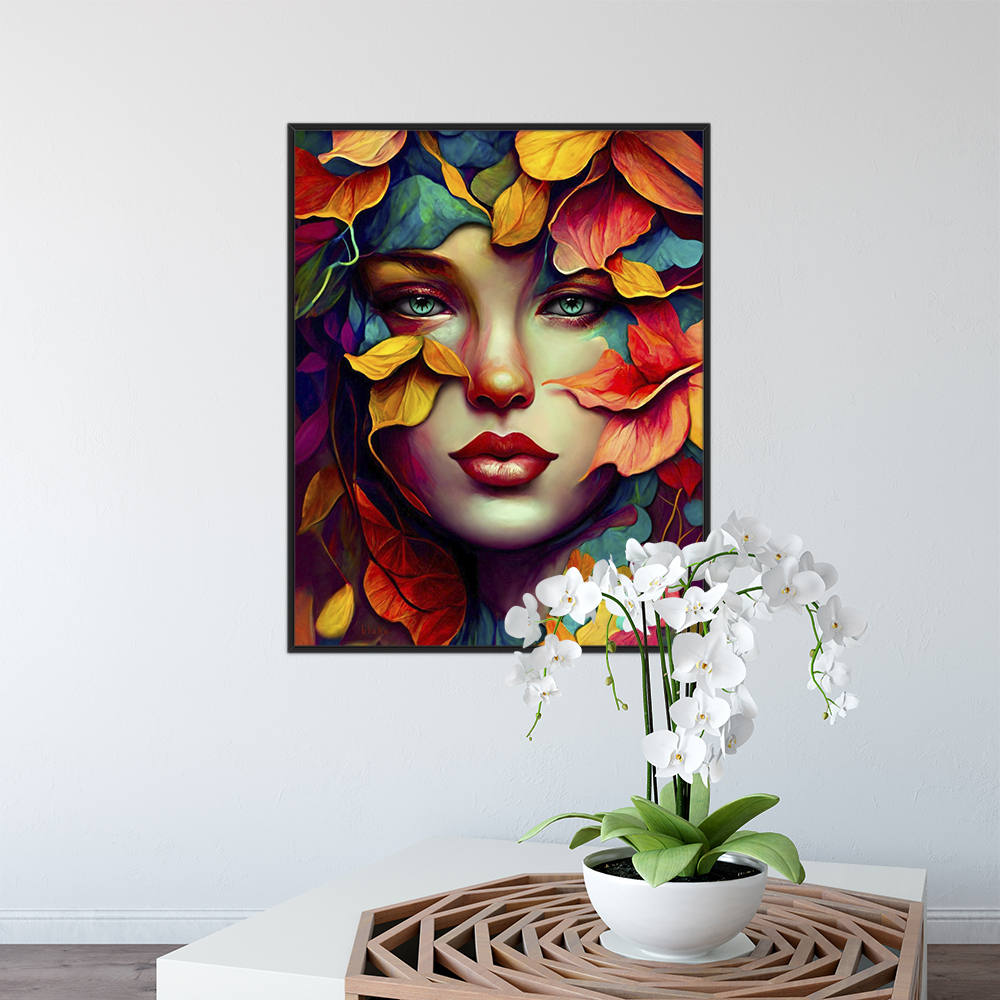 Petal Portraits: Beauty Intertwined Canvas