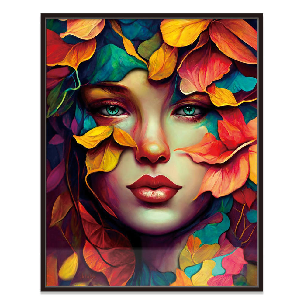 Petal Portraits: Beauty Intertwined Canvas