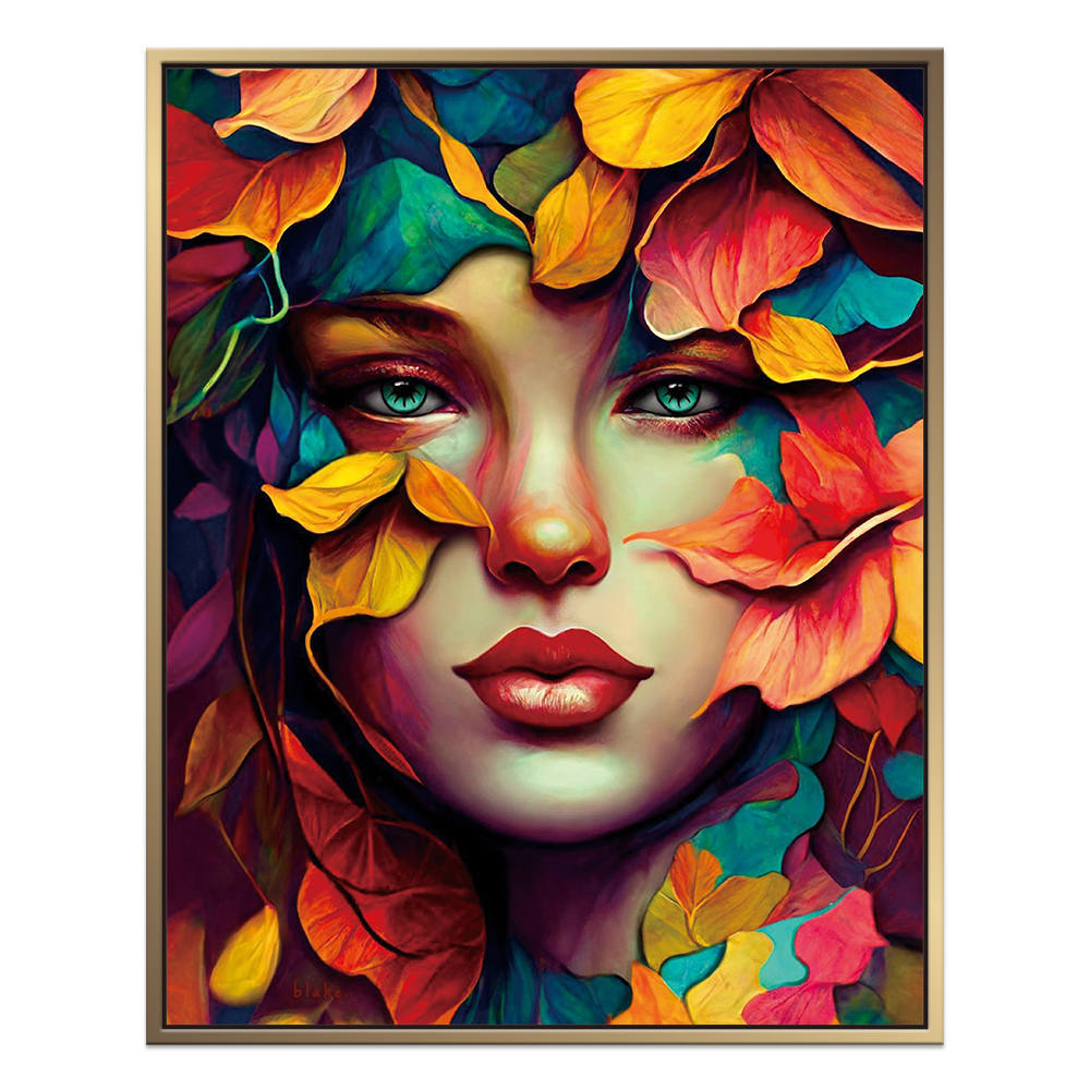 Petal Portraits: Beauty Intertwined Canvas