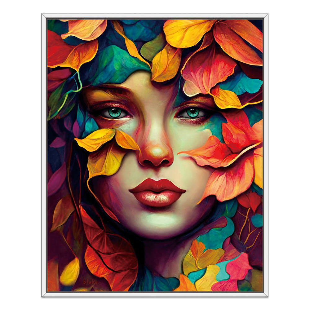 Petal Portraits: Beauty Intertwined Canvas