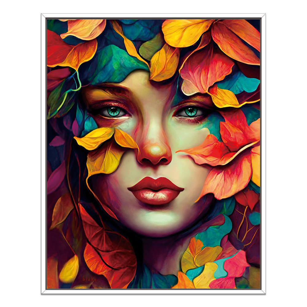 Petal Portraits: Beauty Intertwined Canvas