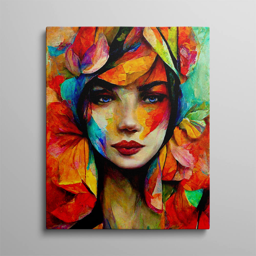 Flora Faces: Essence of Spring Canvas