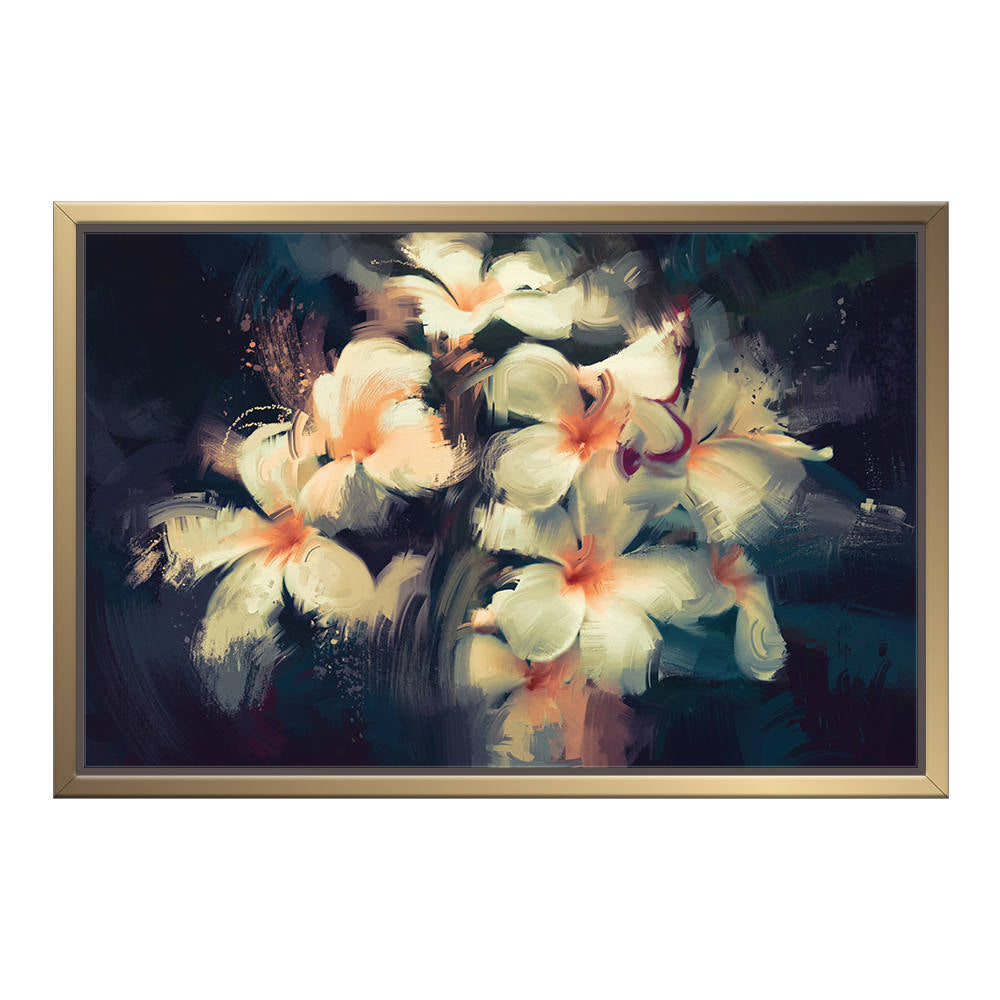 Elegance of White Blossoms Canvas