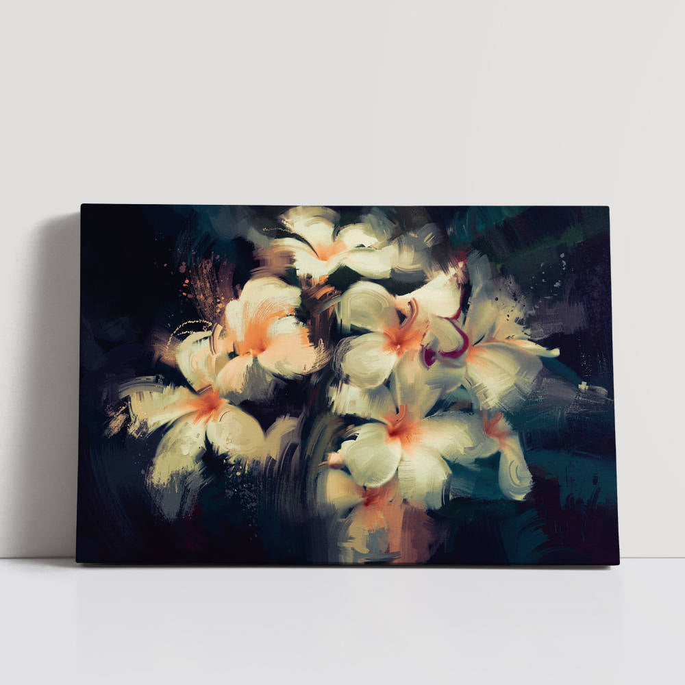 Elegance of White Blossoms Canvas