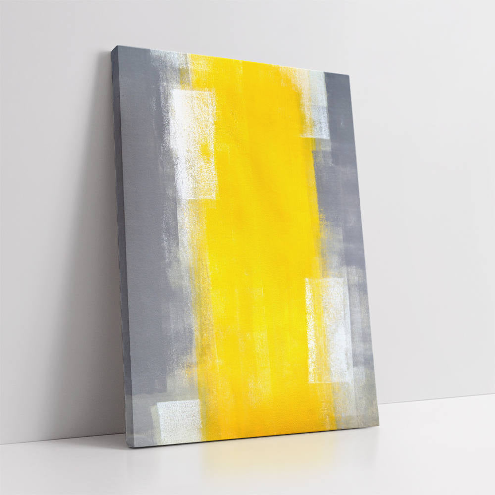 Luminous Echoes in Yellow Canvas