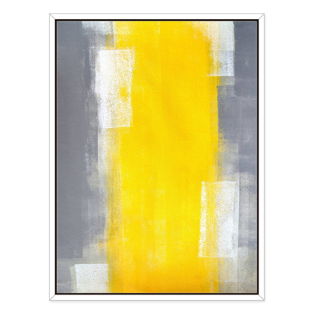 Luminous Echoes in Yellow Canvas