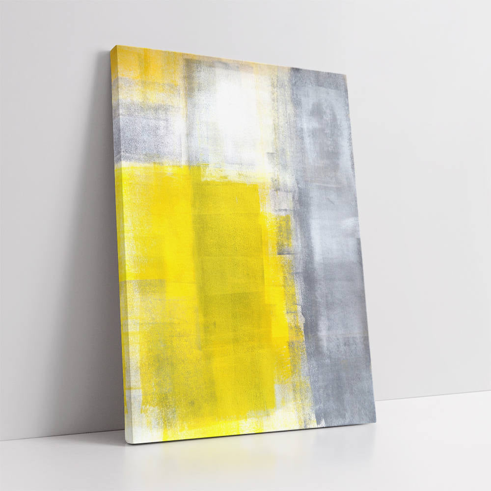 Yellow Odyssey in Brushstrokes Canvas